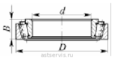 Роликоподшипник конический однорядный