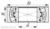 Роликоподшипник радиальный сферический двухрядный