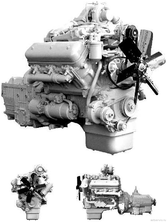 Рисунок 1а – Двигатель ЯМ3-236НЕ2 в сборе