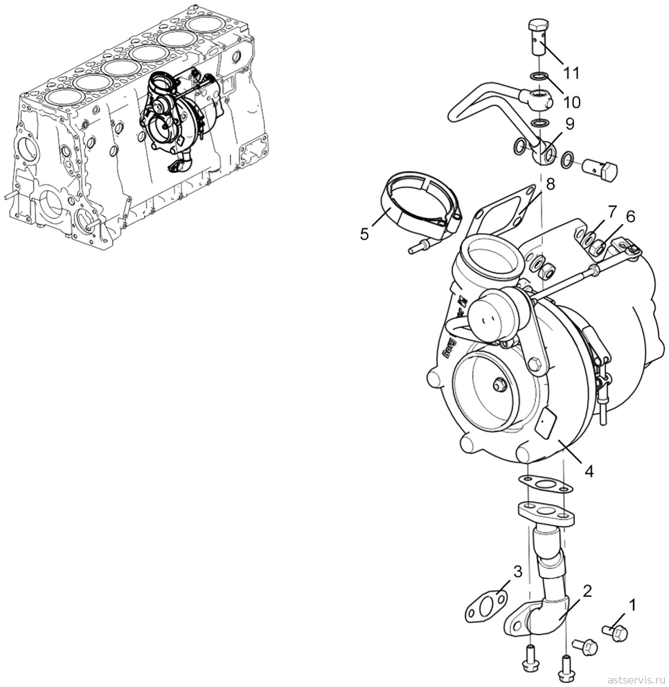 Рисунок 30 – ТКР (для двигателей ЯМ3-536, ЯМ3-5361, ЯМ3-5363)